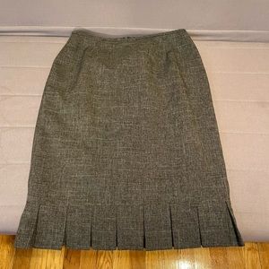 Evan Picone Retro Pleated Bottom Pencil Skirt Size 6
